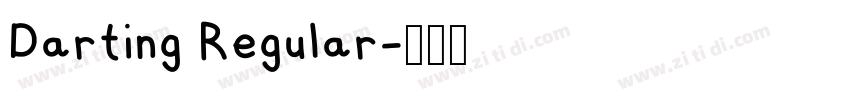 Darting Regular字体转换
